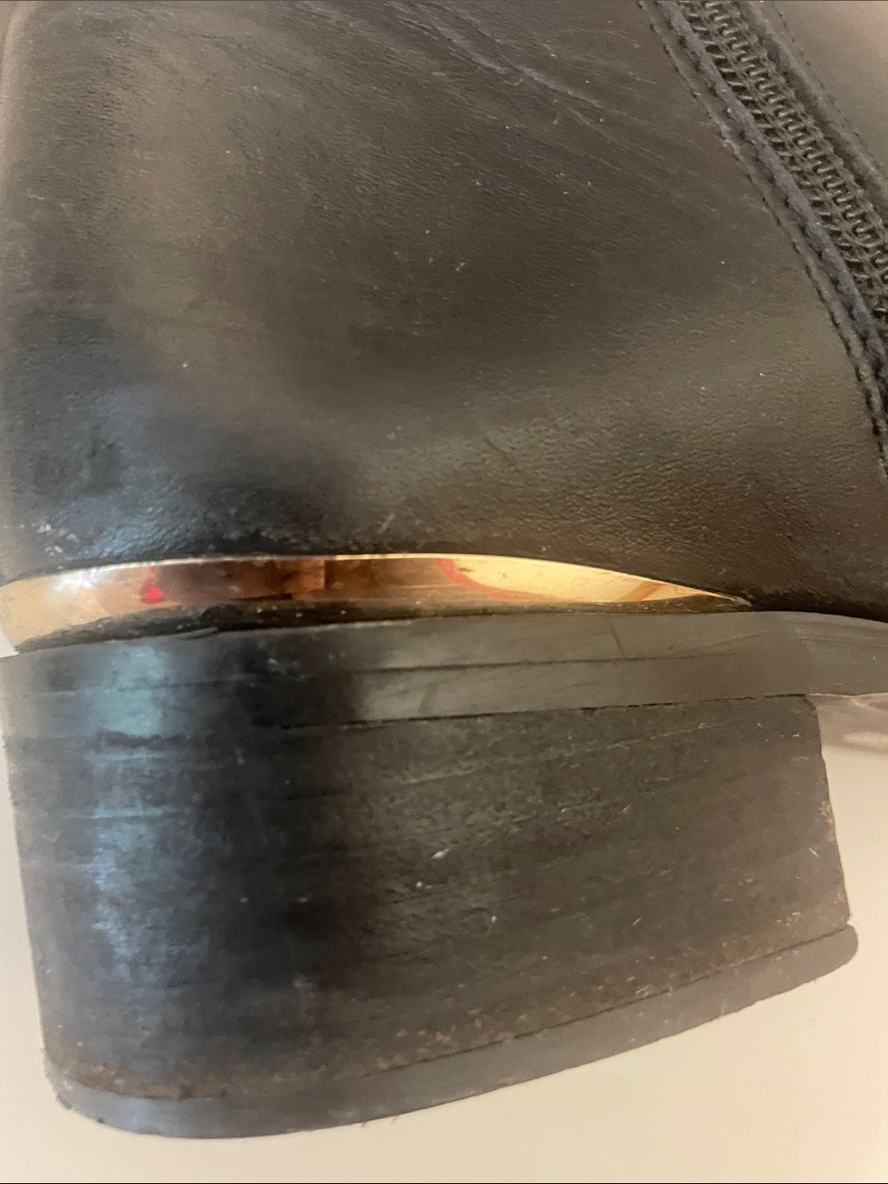 Steve Madden Black Leather Ankle Booties with Side Zipper Size 8W - Picture 11 of 14